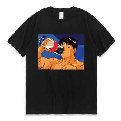 Anime Baki Hanma Graphics T Shirt The Grappler Yujiro Short Sleeve Tee Shirt Mens s Casual 100% Cotton T-shirt Streetwear XS-4XL-5XL-6XL