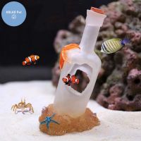 【cw】 Wine Bottle Ship Ornaments Decoration Aquarium Fishbowl Accessories Jellyfish Carp Shrimp ！