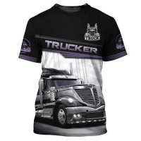 T SHIRT - Truck driver shirt Truck 3D full print shirt Truck driver zip hoodie T-shirt, Truc  - TSHIRT