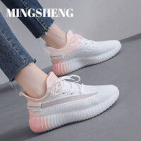 MINGSHENG รองเท้ากีฬาของผู้หญิงฉบับภาษาเกาหลีขาวเล็กน้อยร้อนแรงสุดๆ