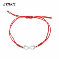 Romantic Infinity Handmade Dual Layers Red Thread Amulet String Charm Chain Bracelets For Women Friendship Dropship