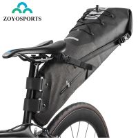 ZOYOSPORTS Wholesale 12-14L Big capacity 600D nylon Waterproof TPU MTB Road Bicycle Cycling Seat post Rear Bag for Bike