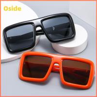 OSIDE พังก์สไตล์ แว่นตากันแดดทรงสี่เหลี่ยม การป้องกัน UV400 ขนาดใหญ่สุดไซต์ เฉดสีเลดี้ เรโทร แว่นตากันแดดกรอบหนา สำหรับผู้หญิงและผู้ชาย