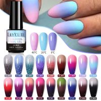 LILYCUTE Thermal Polish 3 Layers Temperature Shiny Color Changing Series Semi Permanent Soak Off UV