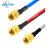 BEVOTOP SMA ชายไป SMA ชาย Connetor RF COAXIAL CABLE RG402 กึ่งยืดหยุ่น 0.141 "50ohm สูงความถี่สายทดสอบ-sg7f