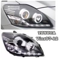 ไฟหน้า โปรเจคเตอร์ TOYOTA VIOS ปี2007-2012 โคมดำอีเกิ้ลอาย