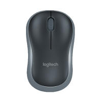 Logitech M186เม้าท์อ็อฟติคอลการยศาสตร์2.4เมาส์ไร้สาย1000DPI เมาส์ออปโตอิเล็กทรอนิกส์สำหรับแล็ปท็อปที่บ้านสำนักงาน