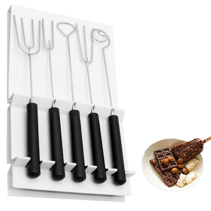rayua-1-6pcs-ช็อกโกแลตจุ่มเครื่องมือ-diy-candy-caker-ผลไม้-fondue-ตกแต่งส้อม