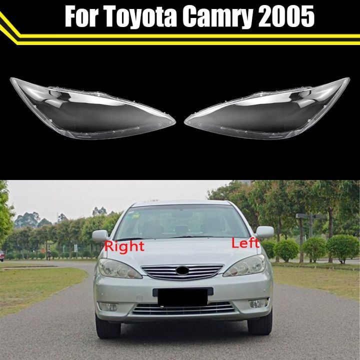 ฝาครอบไฟหน้ารถยนต์สำหรับ-toyota-camry-2005ฝาครอบไฟหน้ารถฝาปิดเลนส์ที่ครอบโคมไฟหลอดไฟหน้าฝาครอบกระจก