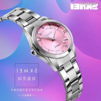 นาฬิกาผู้ชาย SKmei moment beautiful exquisite diamond inlaid creative style leisure female table waterproof quartz watch 1620 ms niche