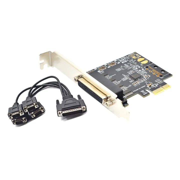 Pci E Serial Port Card Pcie To 4 Serial Port Rs232 9 Pin Industrial Control 4 Port Expansion Card Ax With Cable Lazada Co Th