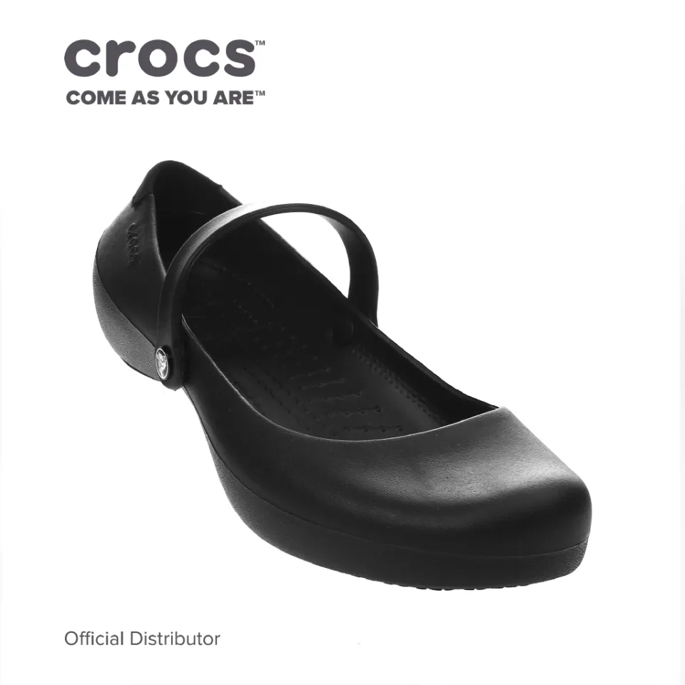 alice work flat crocs