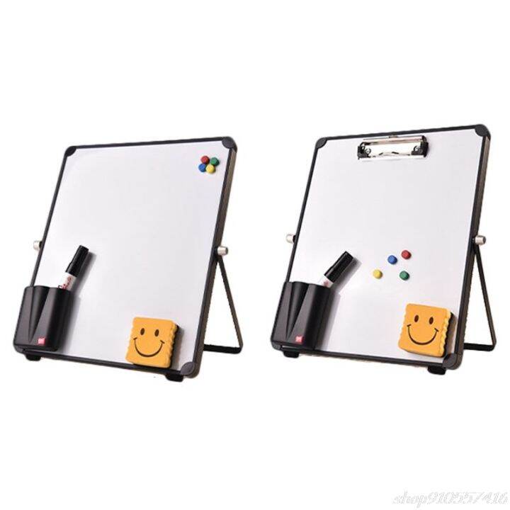Erasable Whiteboard Desktop Message Board Reusable Stand Mini