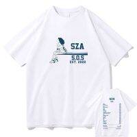 Sza Kaus Grafis Good Days T-Shirt Album Musik Baru Sos Atasan Kaus Katun Uniseks Streetwear Pria Wanita Kaos Longgar Kebesaran S-4XL-5XL-6XL