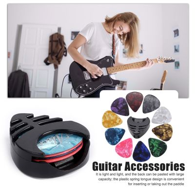 Guitar Picks Instruments Bass Ukulele Acoustic Guitar Universal Pick Holder Set for Music Lovers Playing Accessories Guitar Bass Accessories
