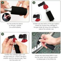 ：《》{“】= Mini CO2 Pump For Bicycle Portable Bicycle Tire Inflator MTB Road Bike Aluminum Alloy Automatic Pump Bicycle Accessoriesdropship