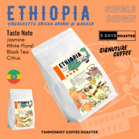 Tanmonkey Coffee เมล็ดกาแฟคั่ว Ethiopia Yirgacheffe Aricha Adorsi G1 Washed