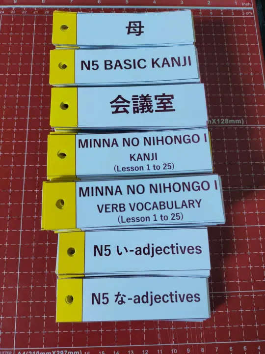 Jlpt N5 Kanji Vocabulary I Addjectives Na Adjectives Minna No Nihongo I Lesson 1 To 25 Lazada Ph