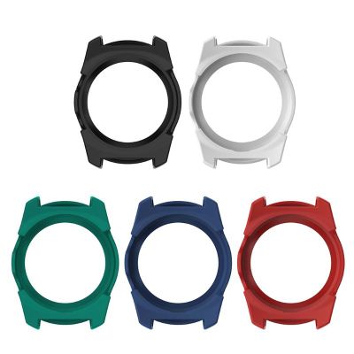 ：“{—— Silicone Protector Soft Shell Protective Frame Case Cover Skin Bumper For Ticwatch Pro Smart Watch