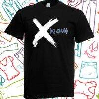 Hot sale DEF LEPPARD BAND graphic Mens 100% Cotton Round Neck Short Sleeve T-Shirt  Adult clothes