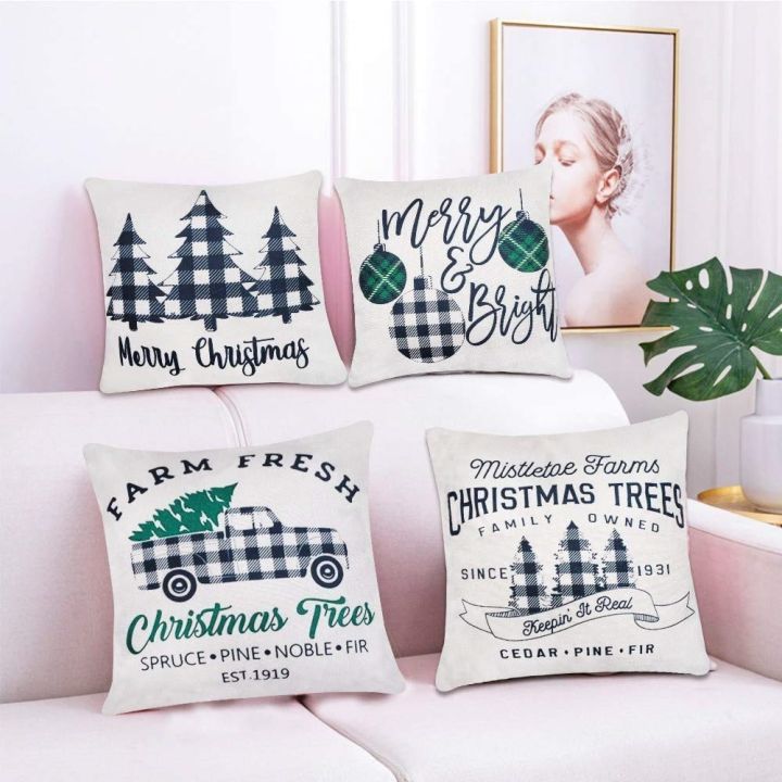 gray-lattice-christmas-decoration-linen-pillowcase-sofa-cushion-cover-home-decoration-can-be-customized-for-you-40x40-50x50