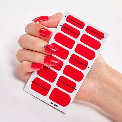 [ Instock ] 14PCS SET AF Fashion Nail Film Nail Sticker Nail Art