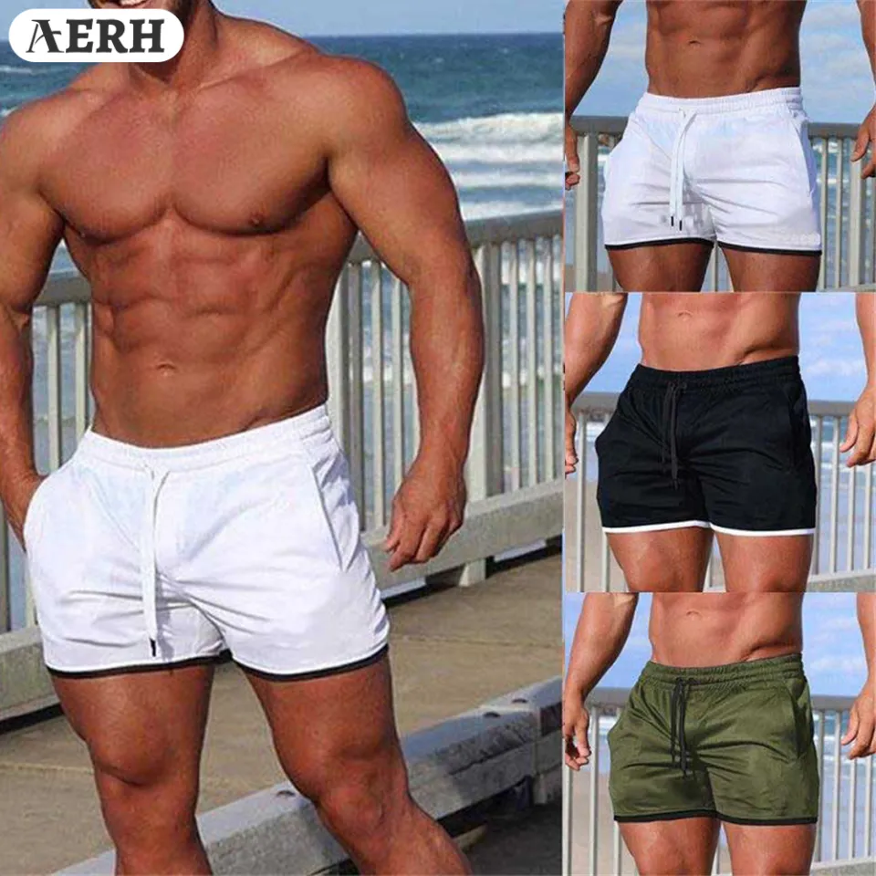 low rise mens workout shorts