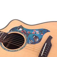 BandacwwartUniversal Folk Acoustic Guitar Pickguard Board Love Bird Pattern Pick Guard Sticker Plate for 40-41inch Guitarhoe t