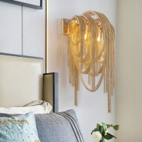 Italian Atlantis Luxury LED Chain Wall Lamps Mirror Light Sconce Wall Lights Bathroom light bedroom lamp For LOFT Decor