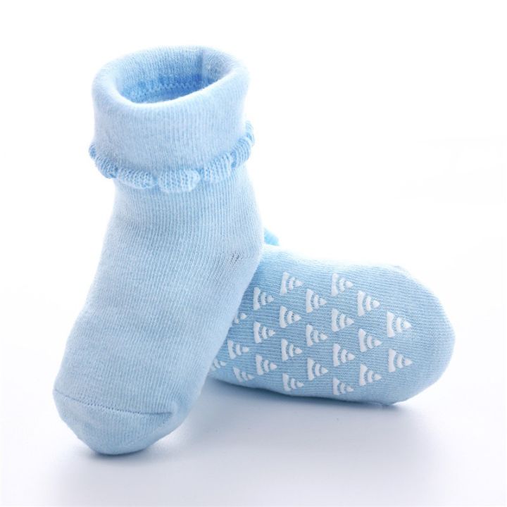 mik-cotton-baby-socks-8-12-cm-for-0-24months-soft-mesh-breathable-flexible-cute-short-solid-color-socks
