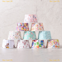 Buy 2 get 2% ถ้วยกระดาษคัพเค้กมัฟฟิน100ชิ้นกล่องใส่คัพเค้กมัฟฟินถาดรองอบเค้กอุปกรณ์ตกแต่งงานปาร์ตี้วันเกิดห้องครัว