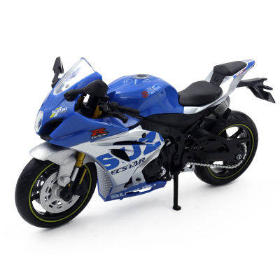 1/12 Suzuki GSXR100R รถจักรยานยนต์จำลองล้อแม็กเด็กของเล่นเด็กของขวัญวันเกิดรุ่นยานพาหนะหล่อ