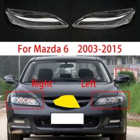 ฝาครอบไฟหน้ารถยนต์สำหรับ Mazda 6 2003- 2015ด้านขวา/ด้านซ้ายแผ่นใสสำหรับเปลี่ยนไฟหน้ากรอบกระจกแบบใสของตกแต่งรถยนต์