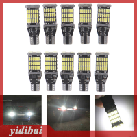 yidibai 10pcs White 45 SMD 4014 T15 W16W LED Car ย้อนกลับหลอดไฟ6000K