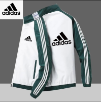 Original NEWˉAdidas เสื้อแจ็กเก็ตผู้ชายสำหรับฤดูใบไม้ร่วง,เสื้อแจ็คเก็ตชุดกีฬาแขนยาวเยาวชน MODE Korea เสื้อผ้าเสื้อผ้ามีแบรนด์โปรโมชั่น