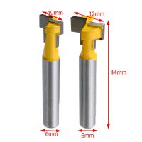 【▼Hot Sales▼】 DLLODF TOY SHOP 2ชิ้น3/8 "1/2" T-Slot Router Bits 1/4 "เครื่องตัดงานไม้กับความเหนียวสูง Mayitr