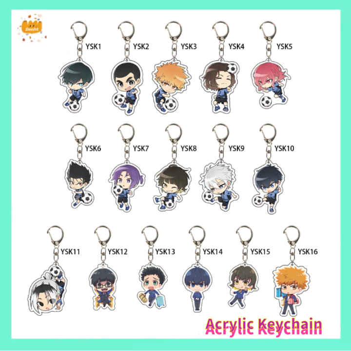 Anime BLUE LOCK Chaveiro Arcylic Keychain Figuras De Desenho Animado Isagi  Yoichi Bachira Meguru Kawaii Acessórios De Roupa De Presentes De Aniversário