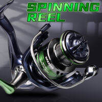 Ultralight Spinning Fishing Reel อัตราทดเกียร์5.2:1 13 + 1bb Max Drag Power Fishing Tackle พร้อมที่จับโลหะ