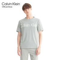 CALVIN KLEIN เสื้อยืดผู้ชายทรง Regular  รุ่น 4MS3K102 340 - สีเขียว