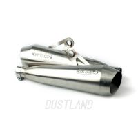 ท่อ Dustland shorty slip-on exhaust Triumph Bonneville, Street twin, Street cup, Speed twin