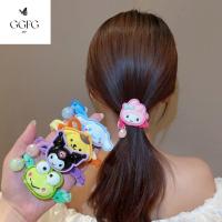 GGFG Cinnamoroll ที่คาดผมการ์ตูน Kuromi PomPom Purin เมโลดี้ สร้อยข้อมือถักทอ แฟชั่นสำหรับผู้หญิง อุปกรณ์เสริมผม ยางรัดผม สาวๆ