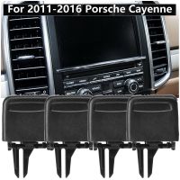 HOT LOZKLHWKLGHWH 576[HOT W] 4Pcs Air Vent Outlet Tab สีดำ A/c Vent ซ็อกเก็ตคลิปชุดซ่อมสำหรับ Porsche Cayenne 2011 2016รถเปลี่ยนชิ้นส่วน