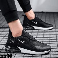 COD ☎ CUZ81VG V SHOP ?Ready stock Fashion Men sport shoes Casual Breathable PU Air Cushion Running shoes Non-slip sneakers Kasut Lelaki sukan