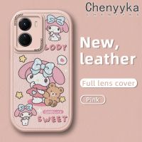 เคส Chenyyka สำหรับ VIVO Y16 Y35 5G Y56 5G เคสซิลิโคนลายการ์ตูนของฉันเมโลดี้นิ่มแฟชั่นเคสโทรศัพท์หนังดีไซน์ใหม่ลวดลายที่สร้างสรรค์เคสกันกระแทกฝาครอบเลนส์แบบเต็มเคสป้องกันกล้อง