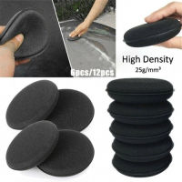 6pcs12pcs High Density Car Waxing Polish Foam Sponge Detailing Applicator Pad