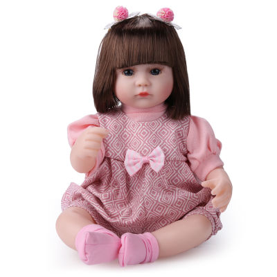 42cm Reborn Doll Lifelike Newborn Simulation Baby Enamel Dolls Toy Girls Accompany Doll for Children Brithday Christmas Gifts