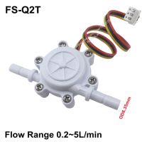 New 1/4" Micro Hall Effect Magnetic Flowmeter Liquid Water System Pulse Signal Water Flow Meter Sensor Control FS-K2T//S402B