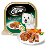 Cesar อาหารสุนัข รสเนื้อวัวและผักรวม 100G