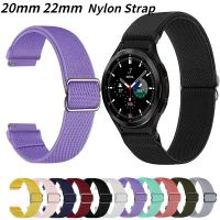 yivdje 20mm 22mm Nylon Loop Strap For Samsung Galaxy Watch 4/3 Huawei Watch 3/GT2 Adjustable Fabric Elastic Bracelet For Amazfit Bip