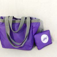 ✈♙ Japanese-style supermarket foldable environmental protection shopping bag portable one-shoulder men and women large-capacity waterproof shopping bag storage handbag